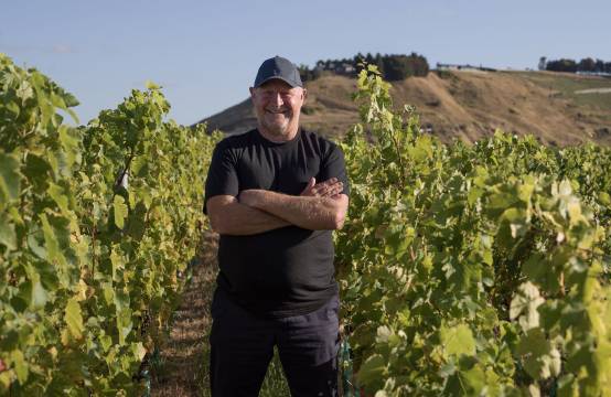 Steve Smith in de wijngaard